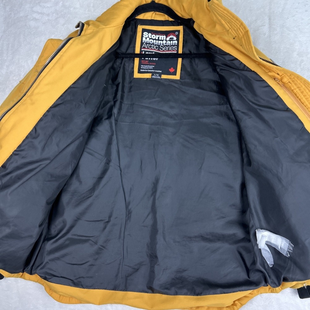 Storm Mountain Artic Series Lewis Puffer Winter Jacket Women Large Yellow - Picture 11 of 14